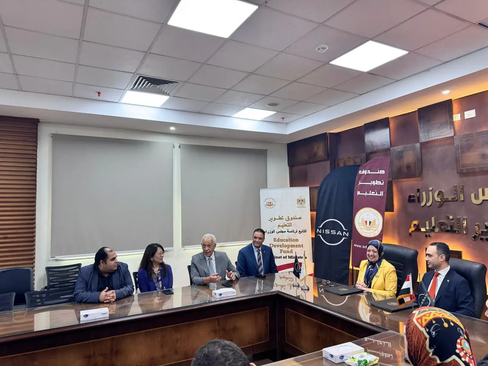 جانب من الحضور خلال مراسم توقيع بروتوكول نيسان مصر وصندوق تطوير التعليم