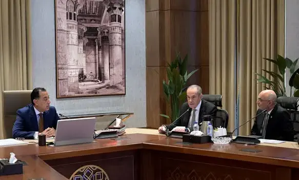 جانب من اجتماع الحكومة مع وفد مجموعة المنصور للسيارات