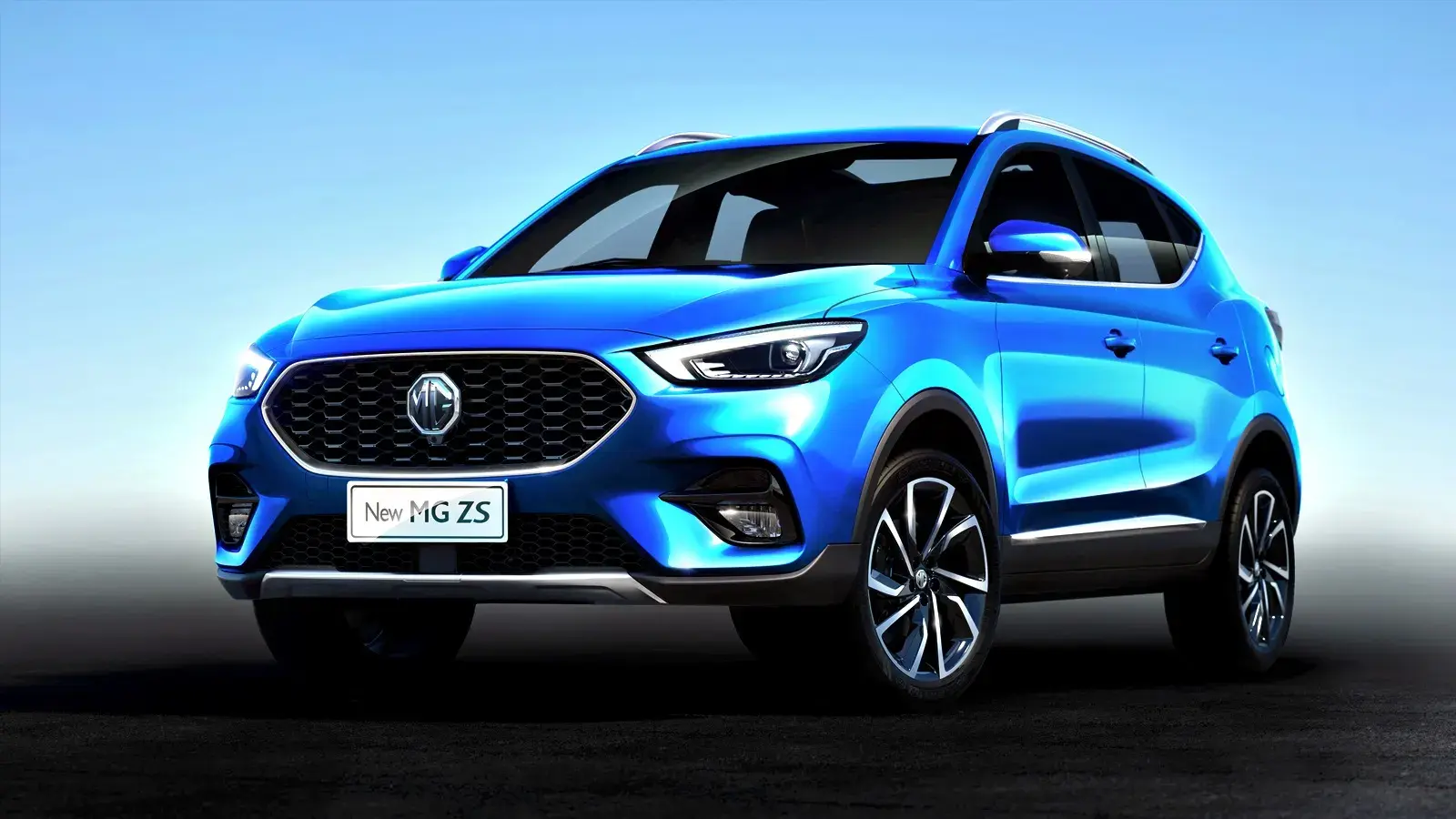 MG ZS فيس ليفت باللون الأزرق