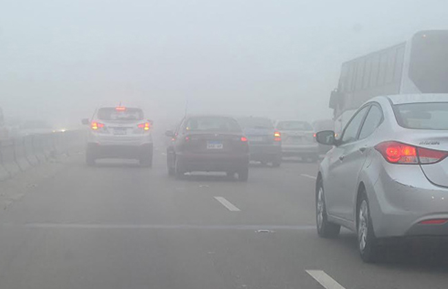 القيادة أثناء الشبورة المائية ي