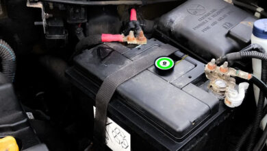 تسريب بطارية السيارة