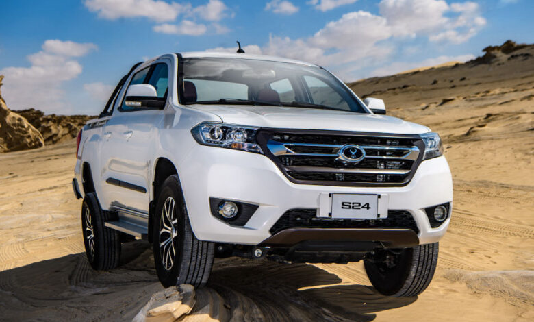 ساندستورم S24 أرخص سيارة بيك أب دوبل كابينة في مصر