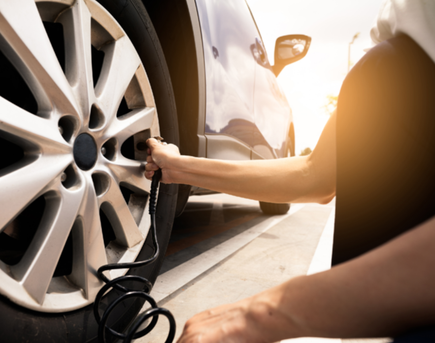 فحص ضغط الإطارات وهي باردة