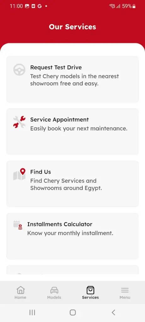 حجز صيانة شيري مصر