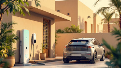شحن السيارة الكهربائية في المنزل مصر