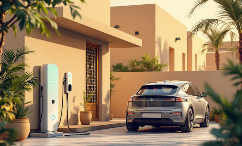 شحن السيارة الكهربائية في المنزل مصر
