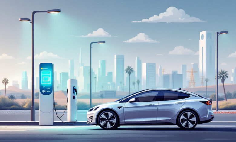 مشكلة شحن السيارة الكهربائية