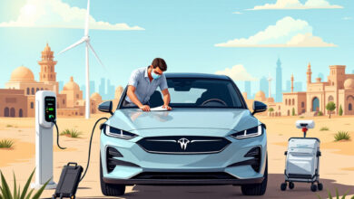فحص السيارة الكهربائية قبل السفر
