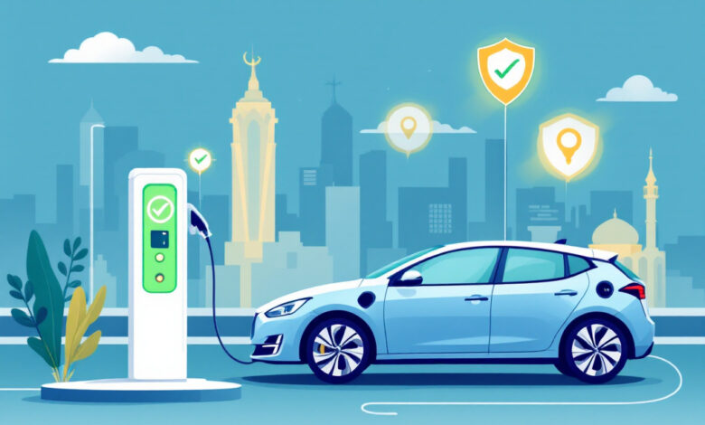 سلامة شحن السيارة الكهربائية