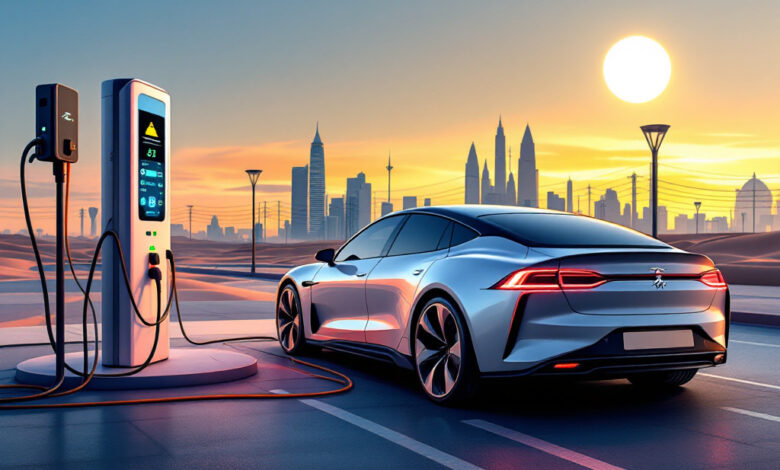 شبكة شحن السيارات الكهربائية في مصر