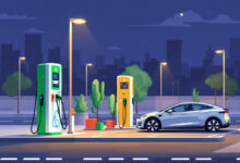 شواحن السيارات الكهربائية في محطات البنزين مصر