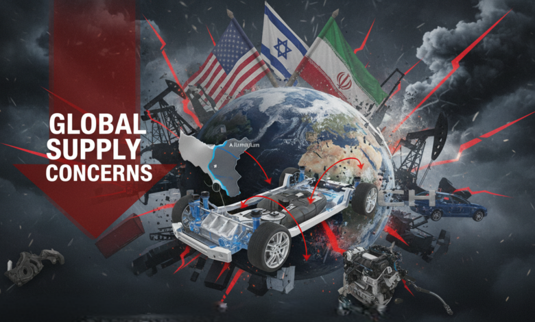التوترات في الشرق الأوسط تثير مخاوف بشأن إمدادات الألومنيوم والبلاستيك المستخدمة في صناعة السيارات عالميًا.