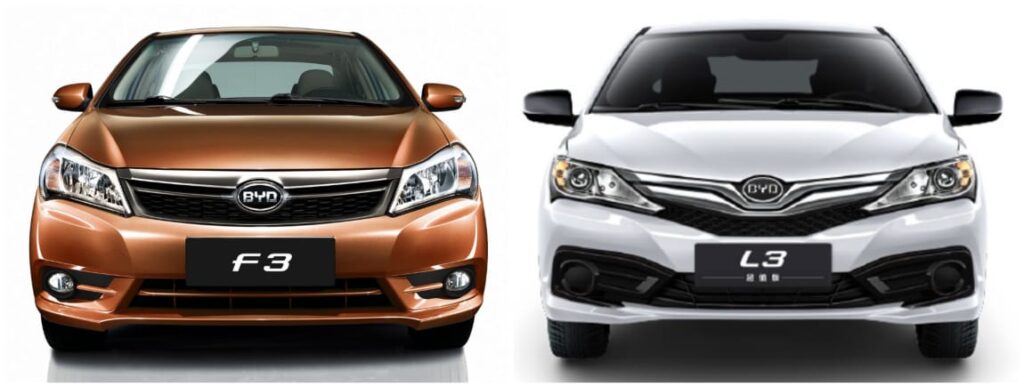 جدول صيانة BYD F3 L3