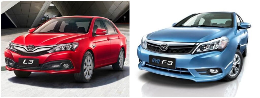 الفرق بين BYD F3 وL3
