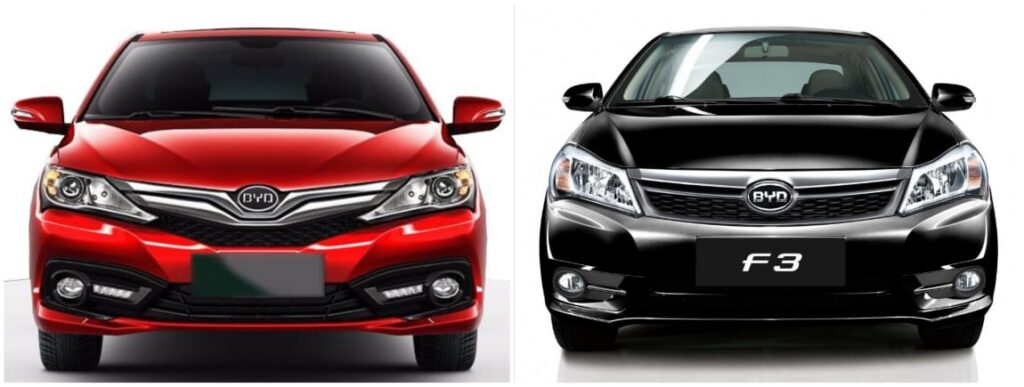 الفرق بين BYD F3 وL3