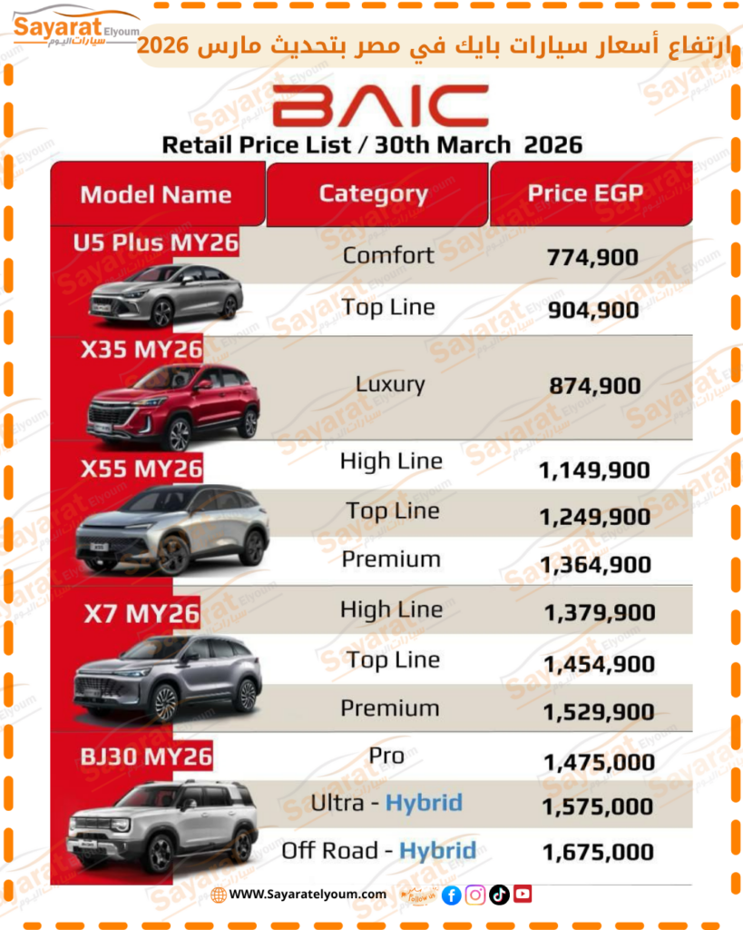 أسعار سيارات بايك