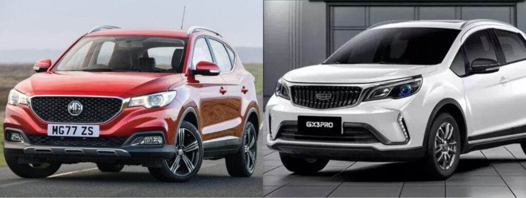 MG ZS vs Geely GX3 Pro