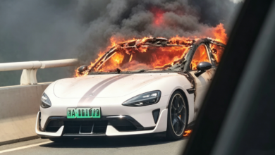 حريق سيارة شاومي SU7 Ultra في الصين والشركة تنفي عطل البطارية
